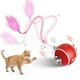 thumbnail image 1 of Pelota eléctrica para gatos PANRIO, 3 modos, forma de cola de plumas, 1 of 7
