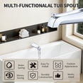 thumbnail image 3 of ZheElen Upgrade Tub Spout With Universal Bathtub Faucet Designed For Standard 1/2 Inch Copper Water Lines Sturdy Metal Structure black, 3 of 6