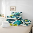 thumbnail image 4 of Erosebridal Botanical Palm Tree Bed in a Bag Twin Size, Leaves Bed Set, Tropical Bed Sheets Setp with Comforter, Breathable Bedroom Decorative, Reversible 7 Pieces, 4 of 5