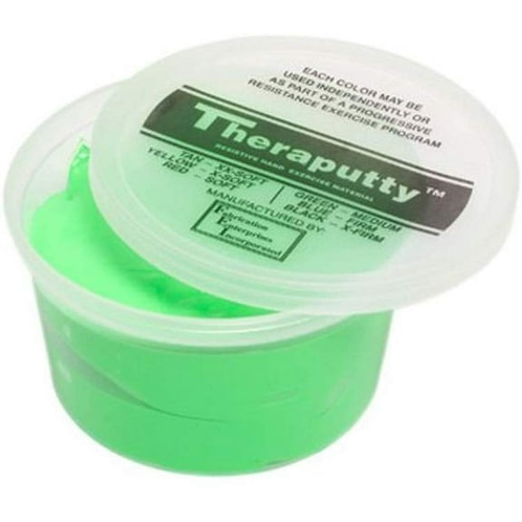 Cando - Theraputty Hand Exercising Putty (Green, Medium) - Cm