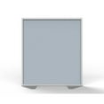 thumbnail image 2 of Ghent's Vinyl Floor Partition with Full Panel Infill in Silver, 2 of 3