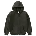 thumbnail image 2 of Futezty Toddler Kids Sweatshirts Zip Up Solid Sweatshirts Thickening and Fleecing Pullover Long Sleeve Zipper Hoodie Sweatshirt With Pockets Girls Kids Boys Coat&Sweatshirt Hoodie Coat, 2 of 8