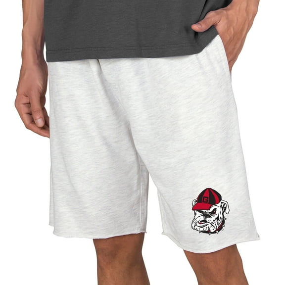 Men's Concepts Sport Oatmeal Georgia Bulldogs Mainstream Tri-Blend Shorts