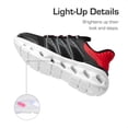 thumbnail image 2 of DREAM PAIRS Kids Light-Up Sneakers Slip-On Vegan Leather & Mesh Shoes with LED Lights & Shock-Absorbing Design, 2 of 6