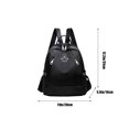 thumbnail image 3 of Anti Theft Backpack for Women, ZZkhGO Water Repellent Travel Backpack with Large Capacity, Lightweight Convertible Daypack for Work School Outdoor Camping, 3 of 7