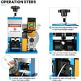 thumbnail image 5 of Electric Wire Stripper Machine 0.06-0.98 in (1.5 - 25 mm) Automatic Wire Stripping Machine 110V 2.9A 180W Compact Portable Aluminum Alloy Construction for Scrap Cable Copper Recycling (Blue), 5 of 8