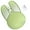 Green, variant on Wireless Mouse Bluetooth Cute Bunny Shape Small Quiet USB Optical Silent Funny Travel Cordless Mice for PC Laptop Desktop Computer Mac Macbook Air Pro Dell HP Chromebook Kids Women Men Gift, Green