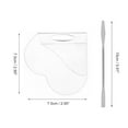 thumbnail image 4 of Unique Bargains 1 Set Makeup Mixer Palette Portable Professional Foundation Kit Makeup Artist Tools Transparent Silver Tone, 4 of 5