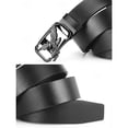 thumbnail image 5 of Men's Business Single‑Row Belt, Eagle‑Pattern Automatic Metal Buckle, Faux Leather Strap, Adjustable Fit, Sleek Formal Style for Suits & Dress Pants, Men Belts Black Free Size, 5 of 9