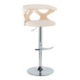 thumbnail image 4 of Gardenia Adjustable Bar Stool, Chrome Bar Stools, Bar Chairs, Swivel Bar Stools, Bar Stools Set of 2, 4 of 6