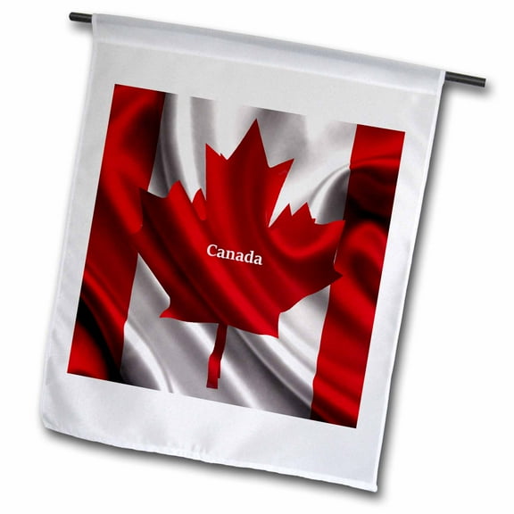 3dRose, Canadian Flag Design - artwork, 12 x 18 inch Garden Flag