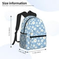 thumbnail image 4 of Lsque Daisies Flowers Classic Casual Backpack - Large Capacity Water-Resistant Backpack for School, Work, Travel, and Outdoor Activities, 4 of 8