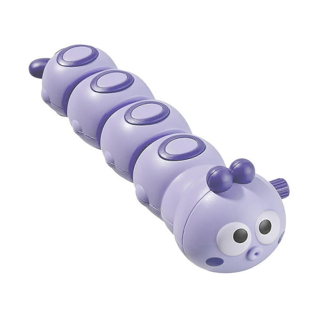 Baby Clockwork Crawling Toy Educational Cute Cartoon Animal Swing Wind Up Toy for Parent Child Interaction Purple