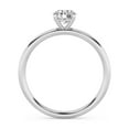 thumbnail image 3 of AFFY 4-Prong Solitaire Engagement Rings For Women, 0.50 Carat (ctw) Round Lab Created Moissanite Promise Ring For Her In 925 White Gold | VVS1 Quality 1/2ctw Ring Size-6.5, 3 of 4