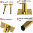 thumbnail image 3 of Set of 4 20cm Oblique Cone Shaped Table Legs - Furniture Legs for Beds, Cabinets, Chairs - Gold, with Screws, 3 of 5