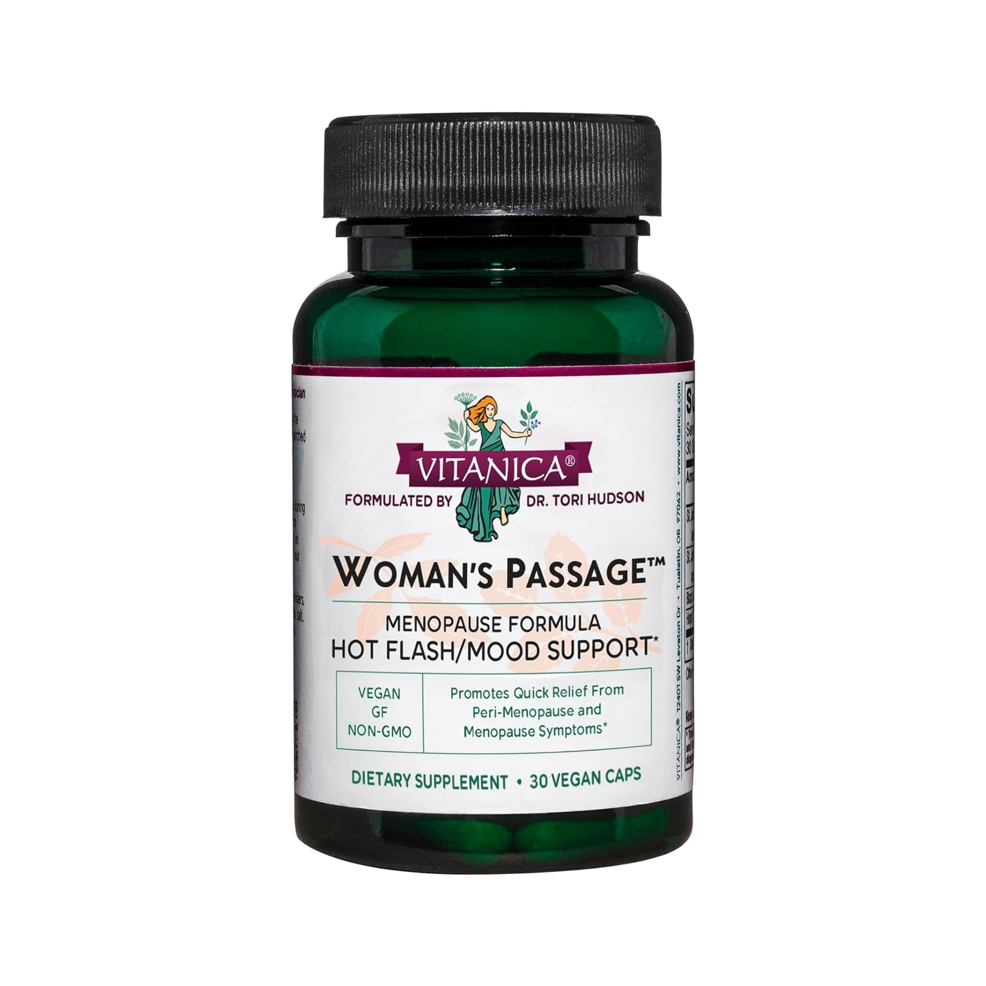 Vitanica Woman's Passage - Menopause Support - 30 Vegetarian Capsules