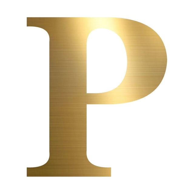 Wall Stickers Decor, Pvc Removable 26 Letters Self-Adhesive Stickers For Diy Art And Craft (Gold) P Clearance