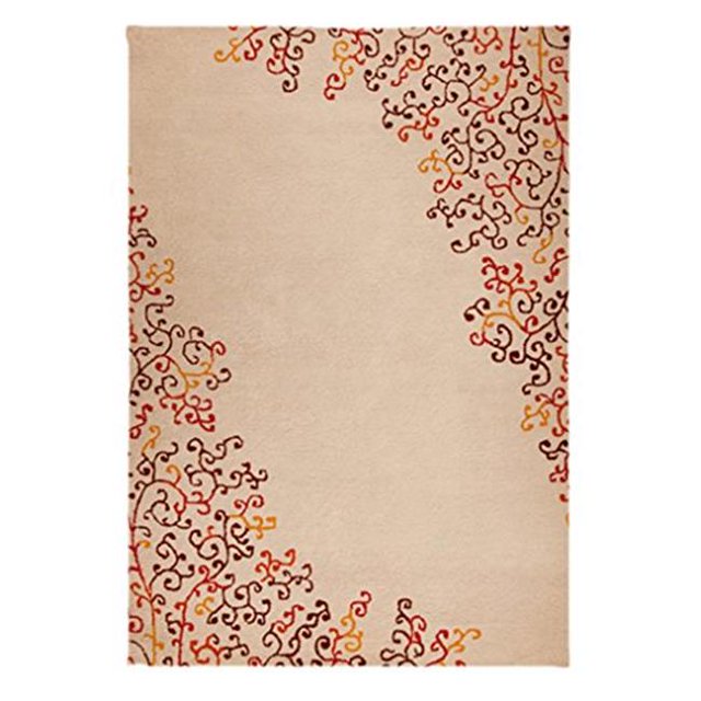 MAT Orange NOVSINRED052076 Sina Rouge & Multi Couleur Rectangle Zone Tapis- 5 Pi 2 Po x 7 Pi 6 Po