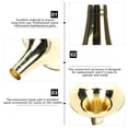 thumbnail image 3 of MERRYHAPY Accesorio Para Suona De Latón Dorado Reemplazo Profesional Fácil De Instalar Para Instrumento, 3 of 8