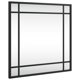 thumbnail image 1 of Espejo de pared VidaXL minimalista de hierro negro de 40 x 40 cm, 1 of 5