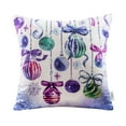 thumbnail image 7 of Ashler Christmas Decorative Tree Purple Bell Series Throw Pillow Cushion Covers 18 x 18 inches, Pack of 4, 7 of 7