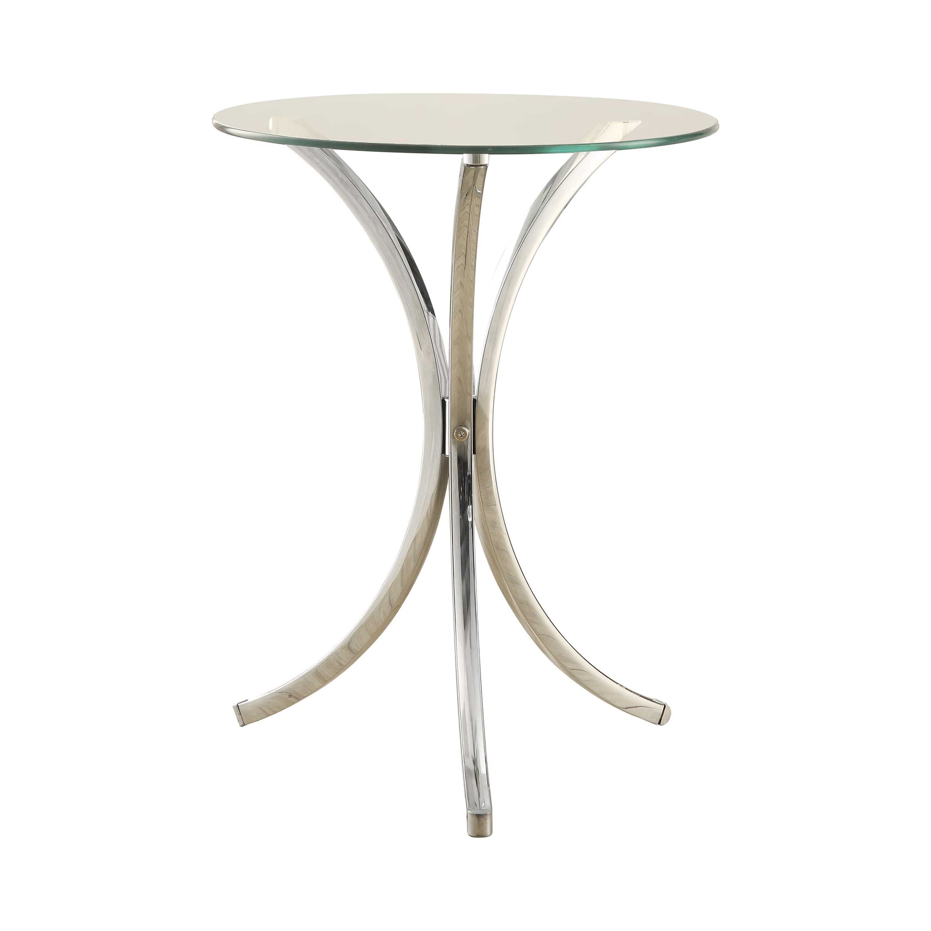 Coaster 900490-CO Round Glass Top End Table 