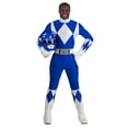 thumbnail image 3 of Authentic Power Rangers Blue Ranger Men's Costume, 3 of 13