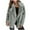 Gray, variant on Winter Coats for Women Plus Size Clearance Women's Autumn/Winter Solid Color Cardigan Plush Lapel Coat Tops