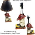 thumbnail image 3 of Urbalabs Firefighter Boot and  Table Office Lamp Hero Desk Decor, Fire Department Man Cave Kids Room Fire Lamp First Responder Decor and USA Hero Fire Fighter (Single Boot Lamp Only), 3 of 7