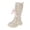 Beige, variant on LYHao Fashion Autumn Children Girls Sports Shoes Flat Thick Bottom Non Slip Easy To Wear PU Upper Comfortable Boots ,Girls Boots Sizes 10.5 Beige(4-4.5 Years)