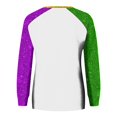 thumbnail image 4 of FrzhBrz Women's Mardi Gras Shirt Long Sleeve Round Neck Carnival Themed 3d Print Party Parade Blouses Pullover Casual Loose Fit Mardi Gras Clothes, 4 of 4