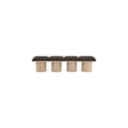 thumbnail image 7 of Meridian Furniture Pavilion Brown Boucle Fabric Bench, 7 of 7