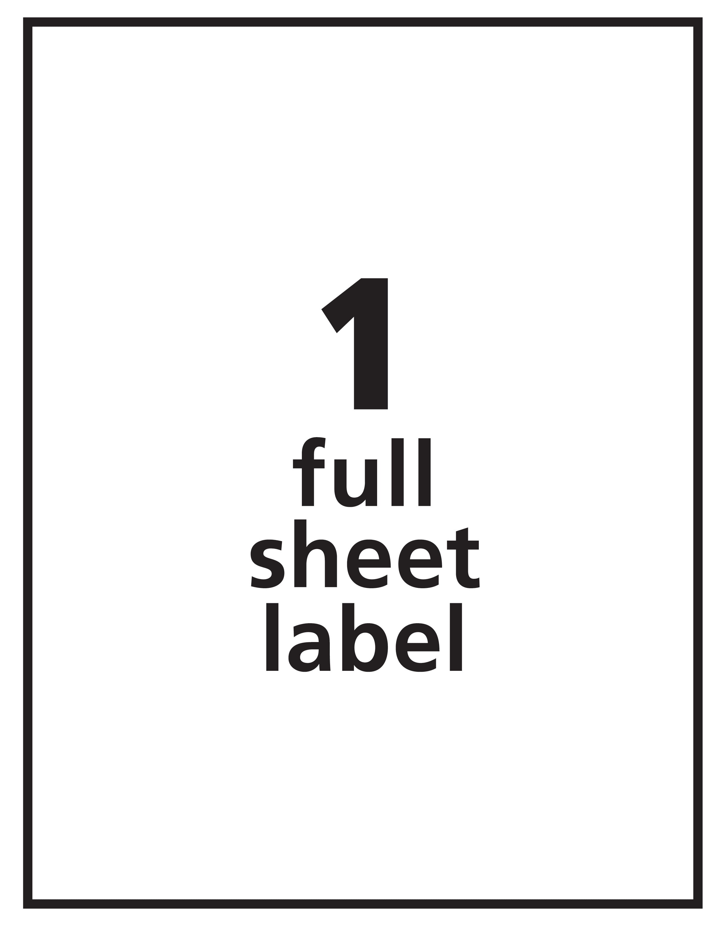 LS-119950 Label / Sticker - White - US Made - Easy Ordering