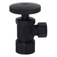 thumbnail image 4 of Westbrass Round Handle Angle Stop, 1/2" Copper Pipe Inlet with 3/8" Compression Outlet, Matte Black, 4 of 7