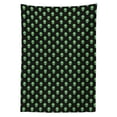 thumbnail image 2 of Alien Tablecloth, Supernatural Martiansal Beings from Other Planets Head of an Alien, Rectangle Satin Table Cover Accent for Dining Room and Kitchen, 60" X 90", Fern Green Black, by Ambesonne, 2 of 2
