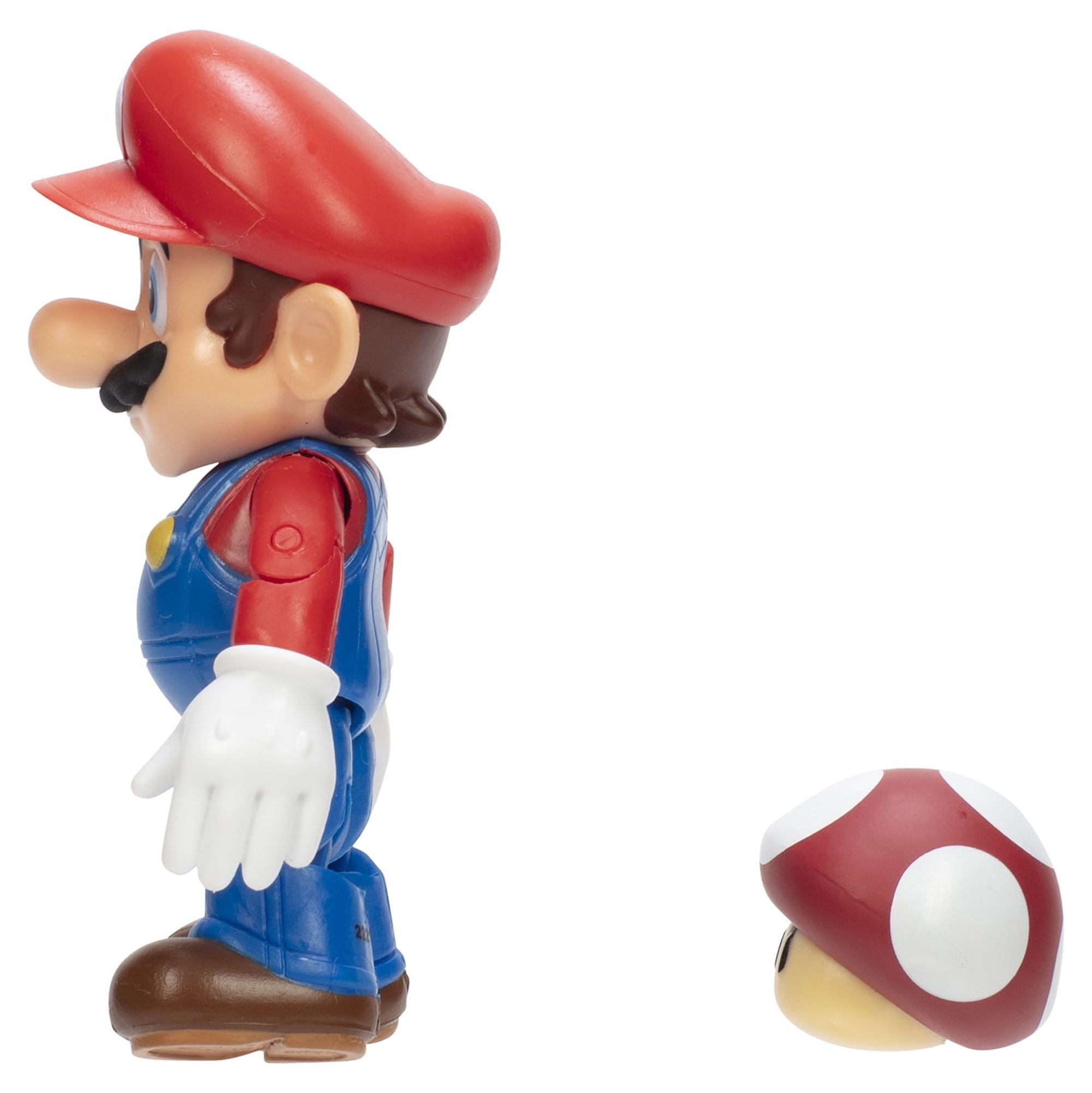 Nintendo Super Mario 4 inch Mario Action Figure with Red Power up