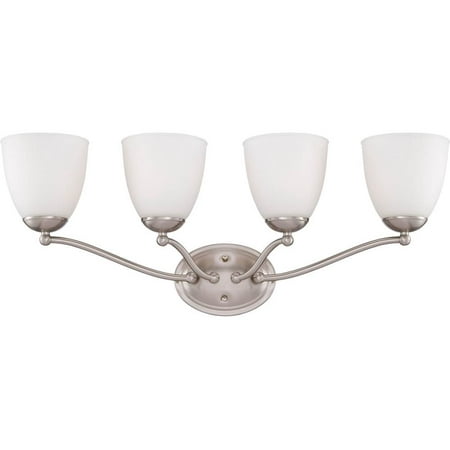 

Nuvo Lighting 60/5054 Bathroom Fixtures Patton ES Indoor Lighting Vanity Light ;Brushed Nickel