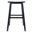 thumbnail image 4 of Winsome Satori Saddle Seat Bar Stool, Black, 4 of 7