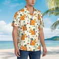 thumbnail image 4 of Haiem Squirrel With Colorful Tail Printed Hawaiian Shirt for Men - Men’s Casual Beach Summer Shirts - Stretch Fabric with Modern Fit-3X-Large, 4 of 7