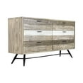 thumbnail image 2 of Bridges 6 Drawer Dresser in Two Tone Acacia Wood, 2 of 9