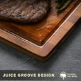 thumbnail image 5 of Wood Cutting Boards for Kitchen, Heavy Duty Bamboo Cutting Board with Juice Groove, Bamboo Chopping Board Set for Meat, Vegetables - 18" x 12", 5 of 7