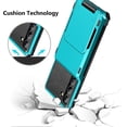 thumbnail image 5 of for Galaxy S23 Wallet Cover 4-Card Credit Card Holder ID Slot Scratch Resistant Dual Layer Hybrid Protective Hard Shell Rugged TPU Bumper Armor Case for Samsung Galaxy S23 6.1" Light Blue, 5 of 7