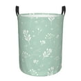 thumbnail image 2 of YFYANG Waterproof Laundry Hamper, Branch Floral Texture Pattern Laundry Basket Oxford Fabric with Handle Foldable, M, 2 of 8