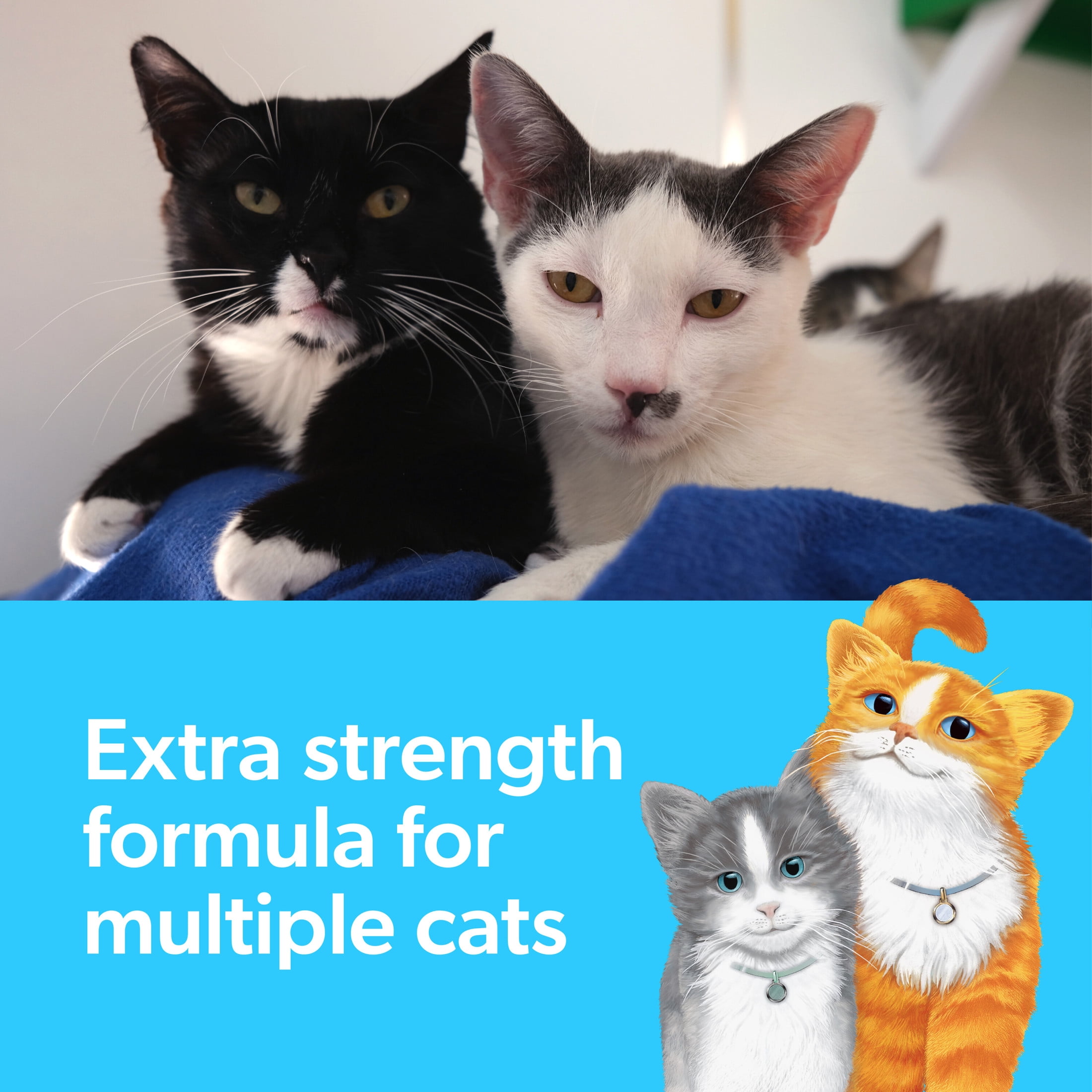 Fresh Step Multi-Cat Extra Strength Clumping Cat Litter with Febreze, 25 lbs