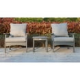 thumbnail image 2 of LuXeo Aspen 3 Piece Plastic Set Deep Seating Chair with End Table in Gray, 2 of 12