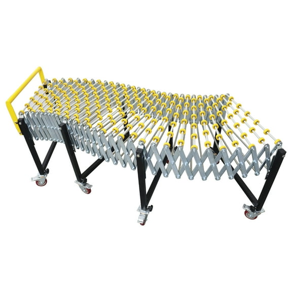 Retractable Conveyor Belt Conveyor for Loading Unloading Rollers Portable Expandable Conveyor 31.5" to 118"