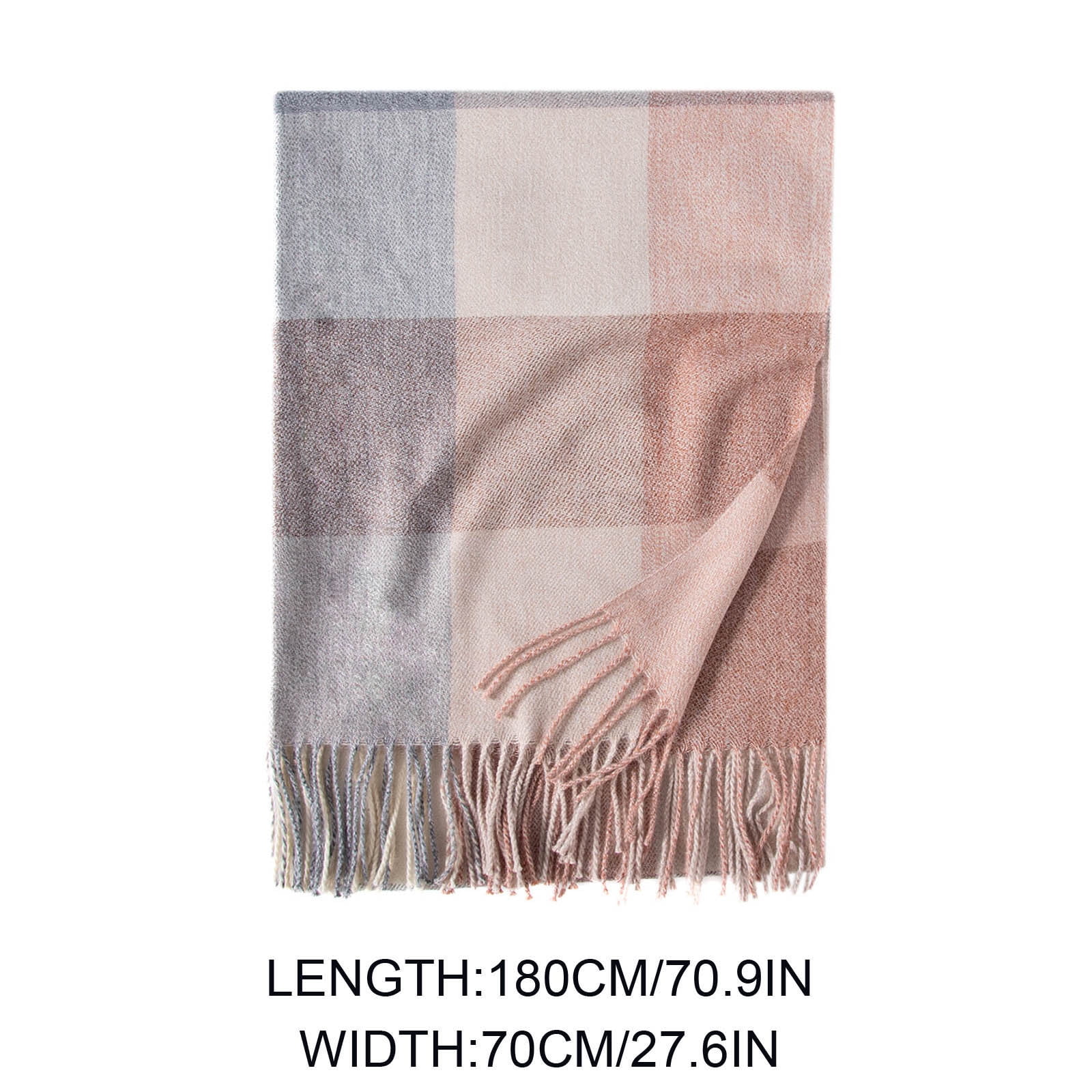 70cm X 70cm Blush Pink Llama Print Pattern Square Scarf Big 