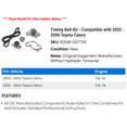thumbnail image 2 of Timing Belt Kit - Compatible with 2002 - 2006 Toyota Camry 2003 2004 2005, 2 of 2