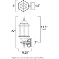 thumbnail image 2 of Maxim Lighting - One Light Outdoor Wall Lantern - Outdoor Wall Mount - Cast-1, 2 of 2