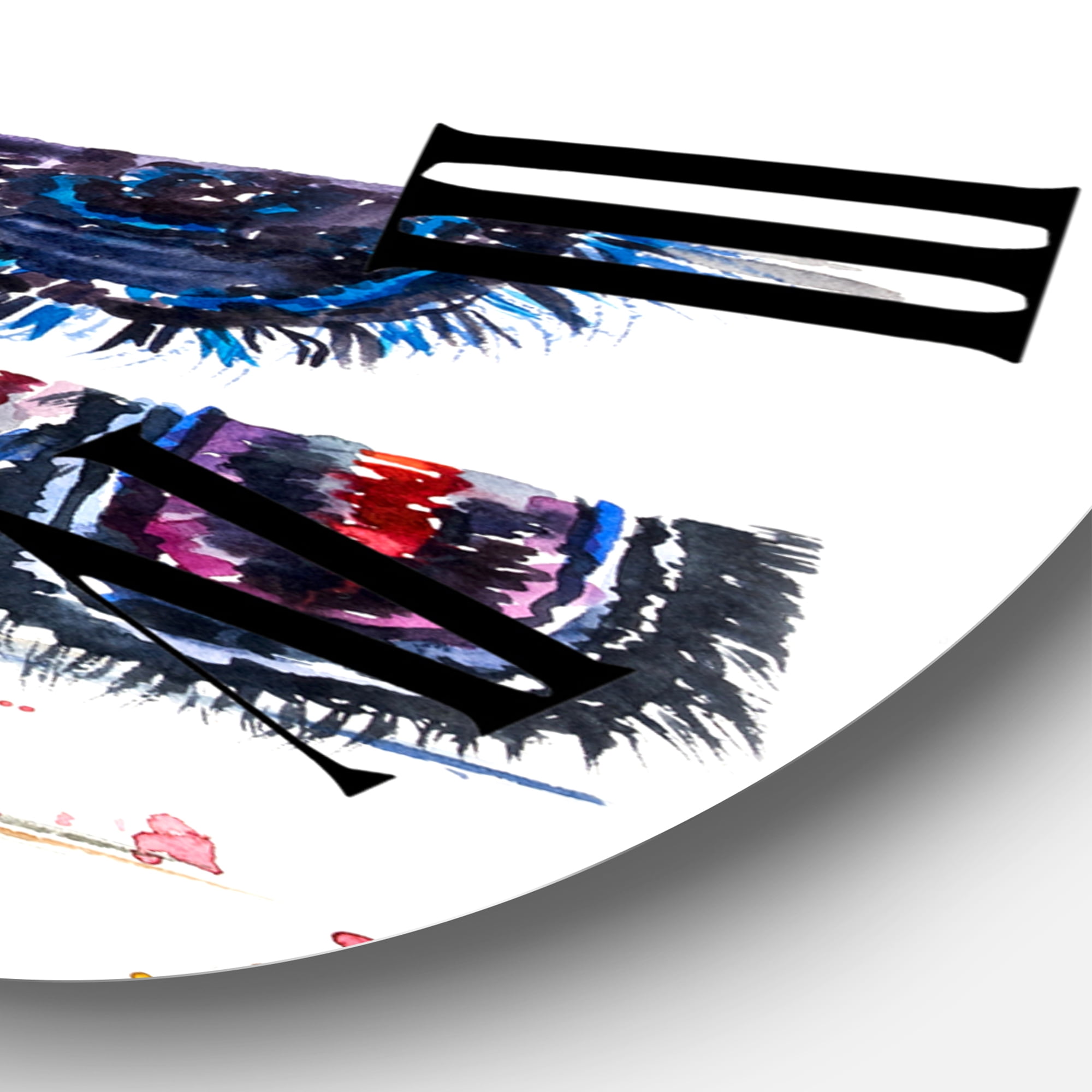 Designart 1 in Quartz Global Wall Clock